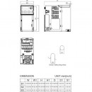 Przemiennik częstotliwości 1-fazowy 0,75 kW 230V AC Delta Electronics VFD4A8MS21AFSAA